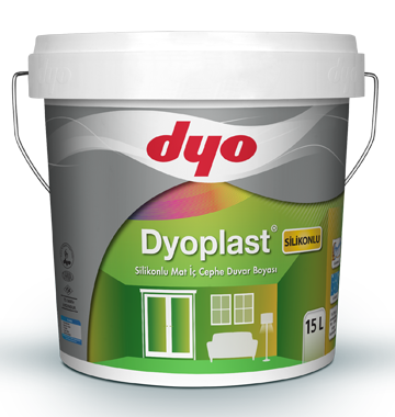 dyo dyoplast silikonlu mat iç cephe duvar boyası